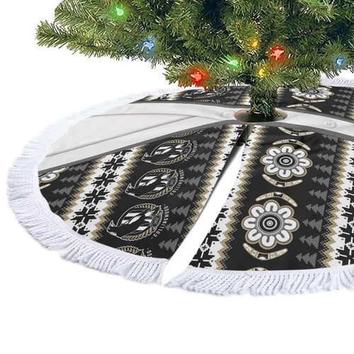 Collingwood Football Christmas Tree Skirt Aboriginal Seamless Cardigan Inspired