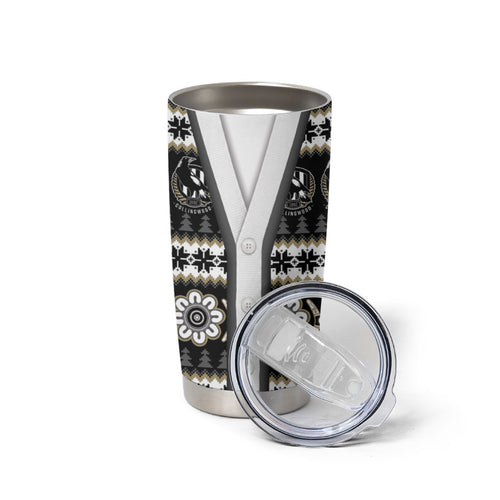 Collingwood Football Christmas Tumbler Cup Aboriginal Seamless Cardigan Inspired