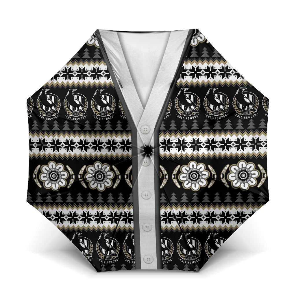 Collingwood Football Christmas Umbrella Aboriginal Seamless Cardigan Inspired