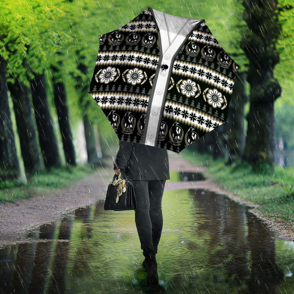 Collingwood Football Christmas Umbrella Aboriginal Seamless Cardigan Inspired