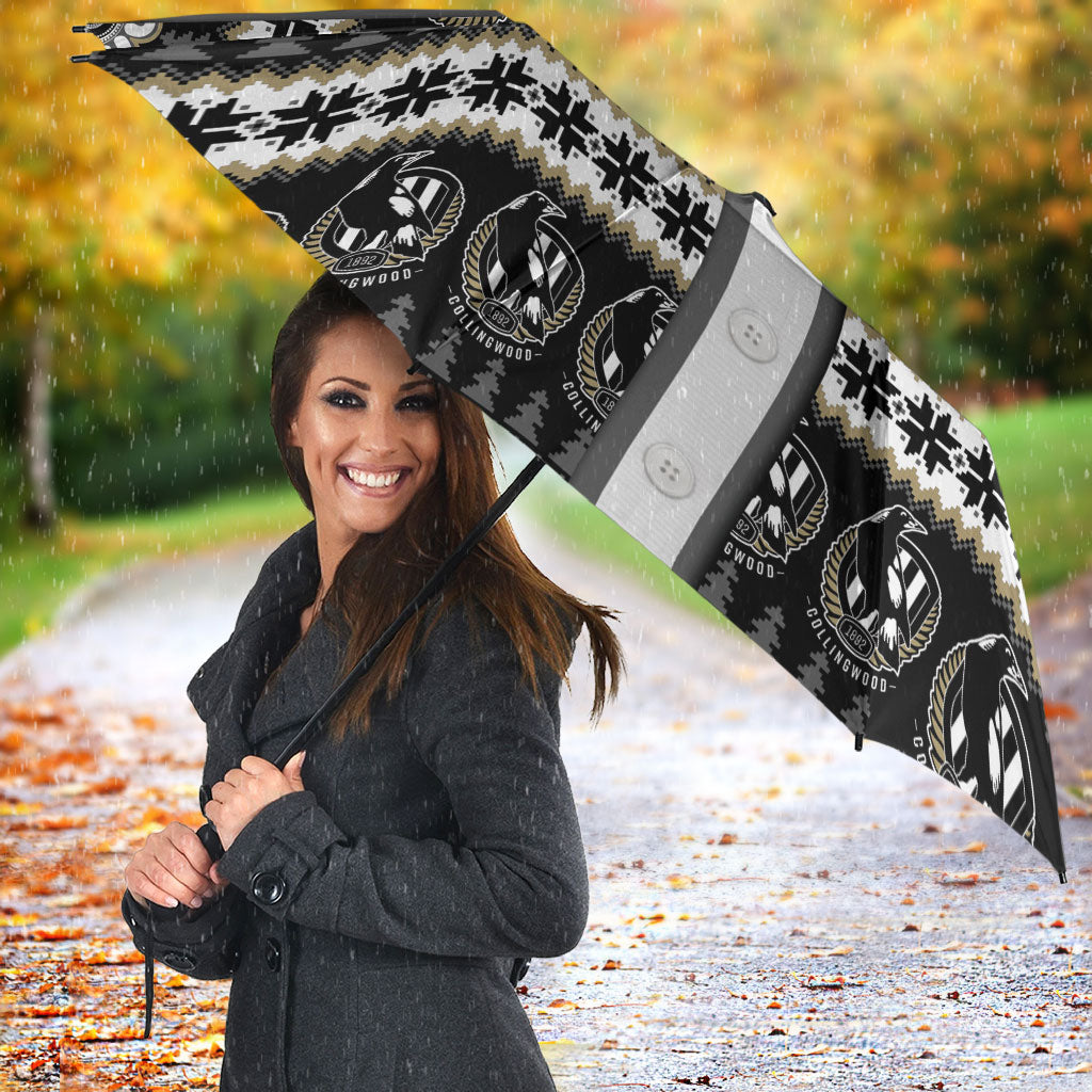 Collingwood Football Christmas Umbrella Aboriginal Seamless Cardigan Inspired