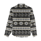 Collingwood Football Christmas Women Casual Shirt Aboriginal Seamless Cardigan Inspired