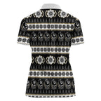 Collingwood Football Christmas Women Polo Shirt Aboriginal Seamless Cardigan Inspired