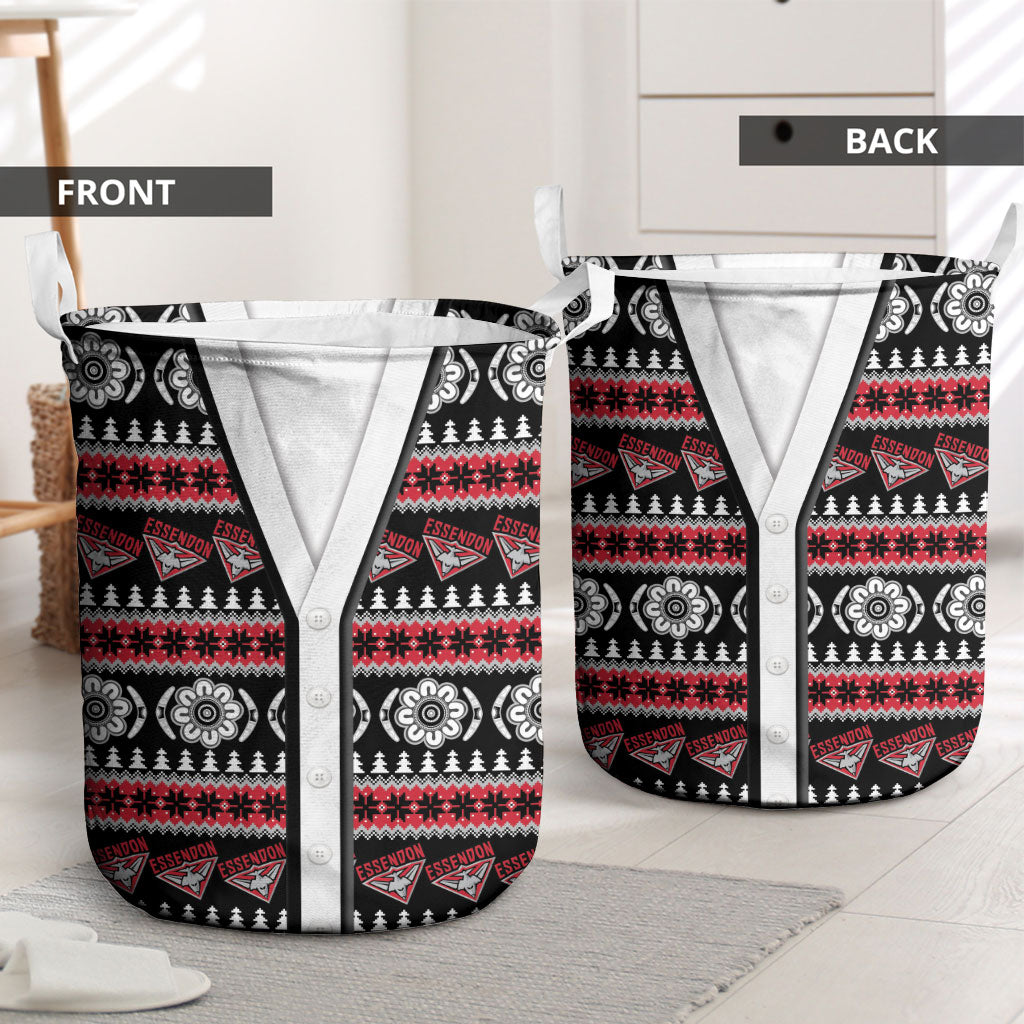 Essendon Football Christmas Laundry Basket Aboriginal Seamless Cardigan Inspired