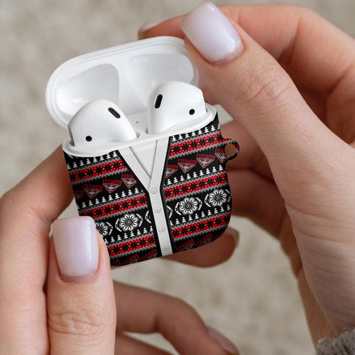 Essendon Football Christmas AirPods Case Aboriginal Seamless Cardigan Inspired