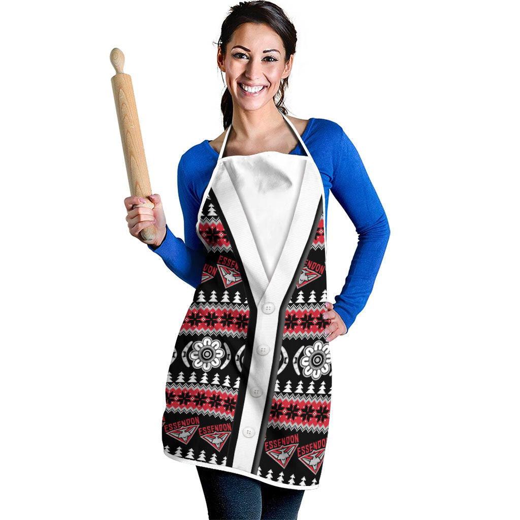 Essendon Football Christmas Apron Aboriginal Seamless Cardigan Inspired