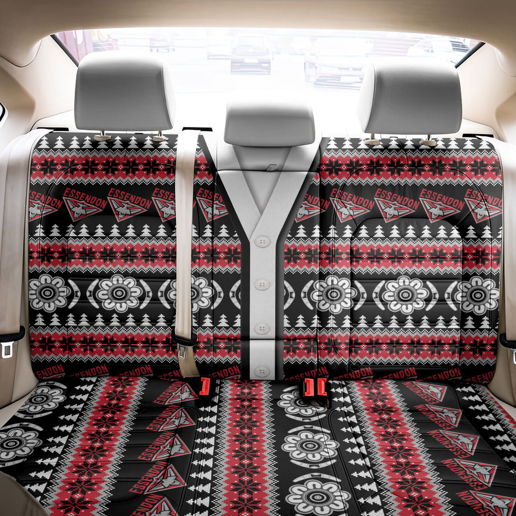 Essendon Football Christmas Back Car Seat Cover Aboriginal Seamless Cardigan Inspired