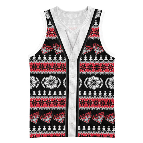 Essendon Football Christmas Basketball Jersey Aboriginal Seamless Cardigan Inspired