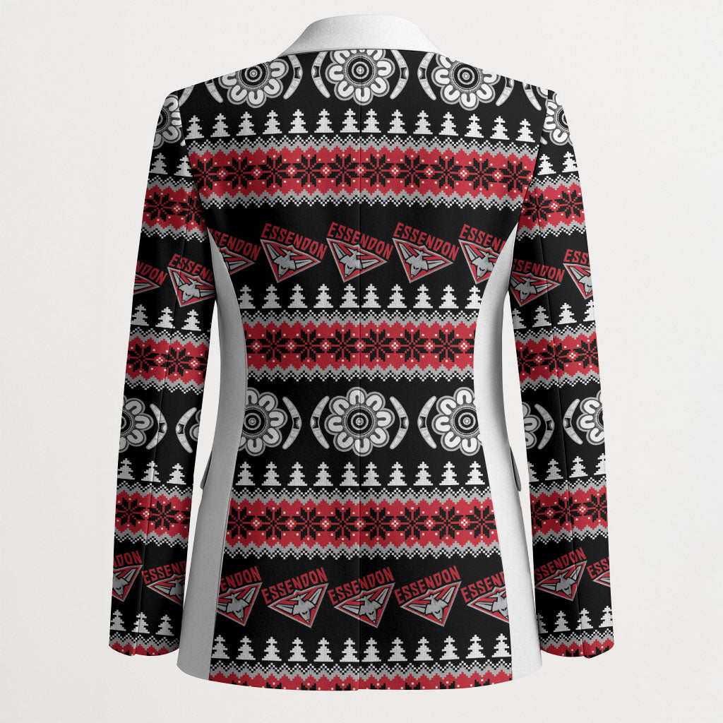 Essendon Football Christmas Blazer Aboriginal Seamless Cardigan Inspired
