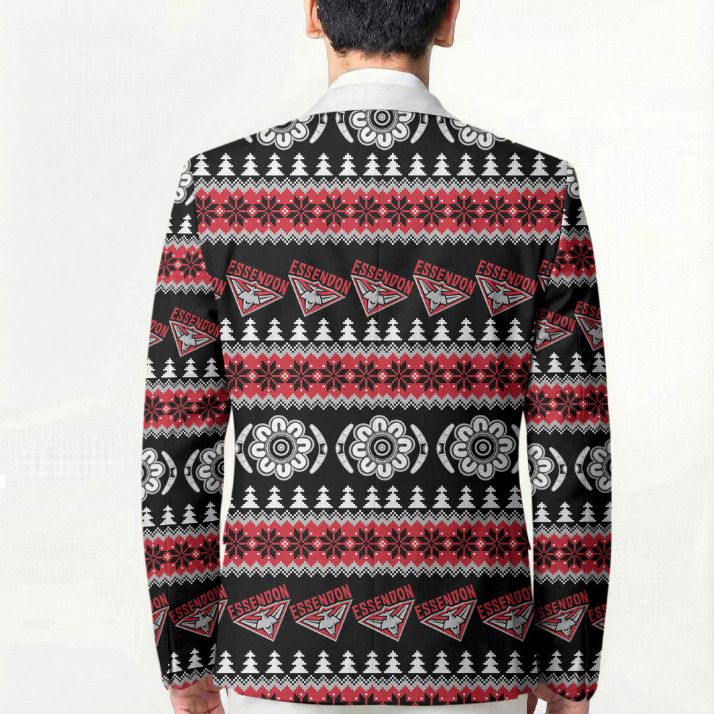 Essendon Football Christmas Blazer Aboriginal Seamless Cardigan Inspired