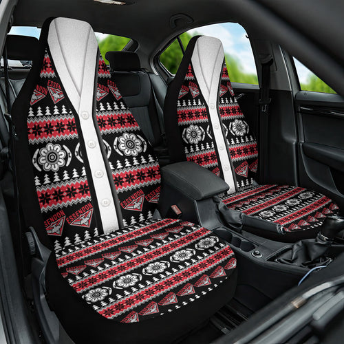 Essendon Football Christmas Car Seat Cover Aboriginal Seamless Cardigan Inspired