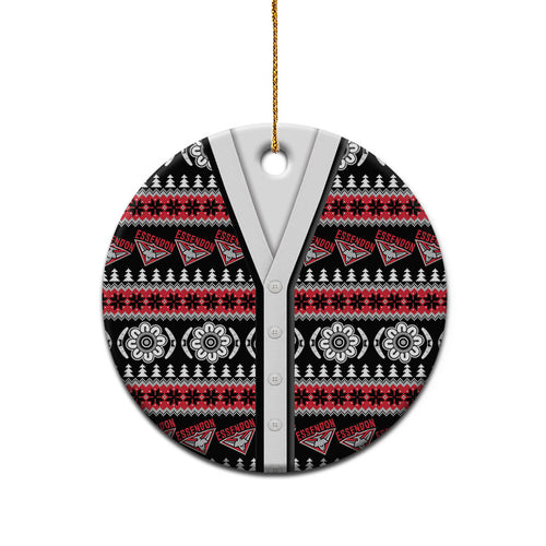 Essendon Football Christmas Ceramic Ornament Aboriginal Seamless Cardigan Inspired