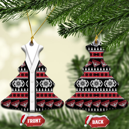 Essendon Football Christmas Ceramic Ornament Aboriginal Seamless Cardigan Inspired