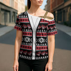 Essendon Football Christmas Cross Shoulder Shirt Aboriginal Seamless Cardigan Inspired