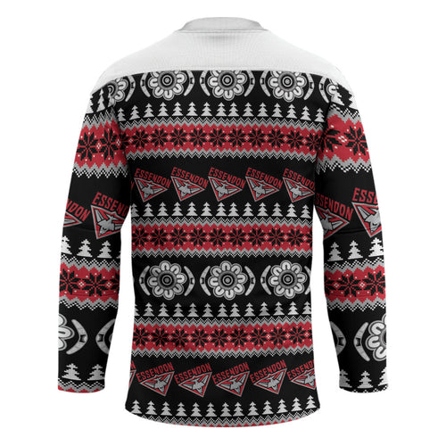 Essendon Football Christmas Hockey Jersey Aboriginal Seamless Cardigan Inspired