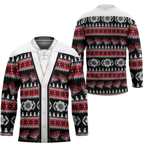Essendon Football Christmas Hockey Jersey Aboriginal Seamless Cardigan Inspired