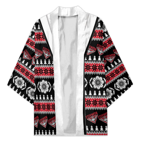 Essendon Football Christmas Kimono Aboriginal Seamless Cardigan Inspired