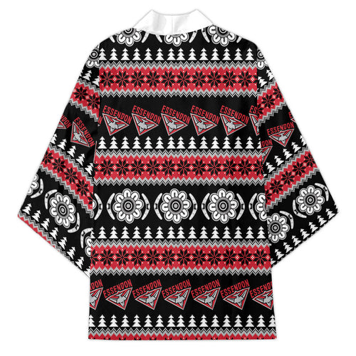 Essendon Football Christmas Kimono Aboriginal Seamless Cardigan Inspired
