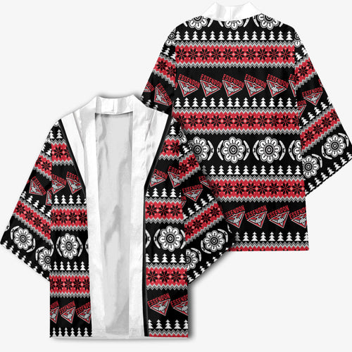 Essendon Football Christmas Kimono Aboriginal Seamless Cardigan Inspired