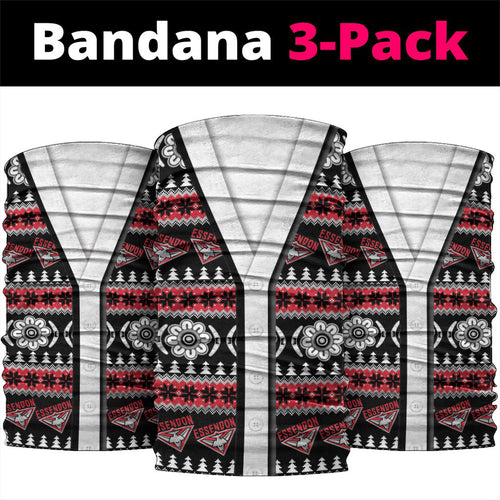 Essendon Football Christmas Neck Gaiter Aboriginal Seamless Cardigan Inspired