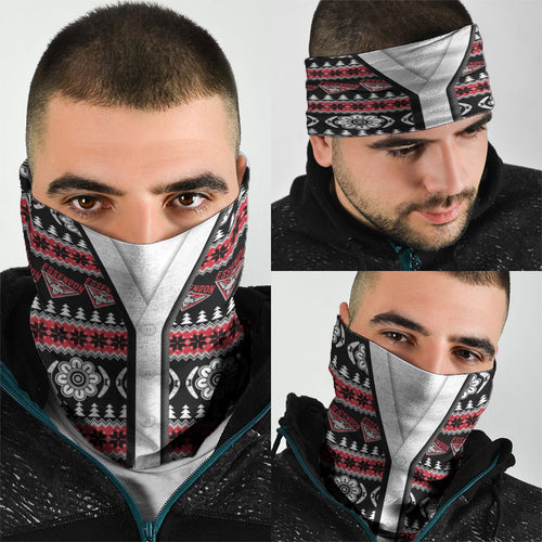 Essendon Football Christmas Neck Gaiter Aboriginal Seamless Cardigan Inspired