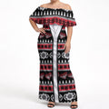 Essendon Football Christmas Off Shoulder Maxi Dress Aboriginal Seamless Cardigan Inspired