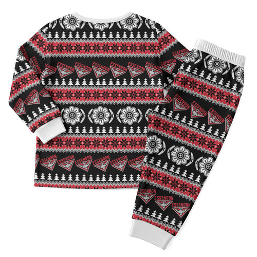 Essendon Football Christmas Pajama Set Aboriginal Seamless Cardigan Inspired