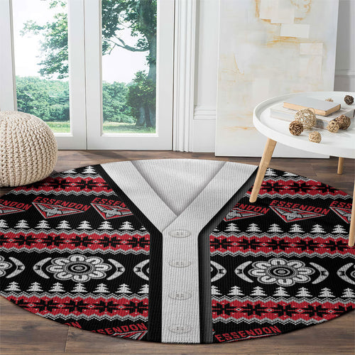 Essendon Football Christmas Round Carpet Aboriginal Seamless Cardigan Inspired