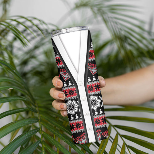Essendon Football Christmas Skinny Tumbler Aboriginal Seamless Cardigan Inspired