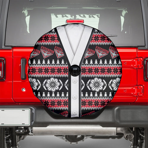 Essendon Football Christmas Spare Tire Cover Aboriginal Seamless Cardigan Inspired