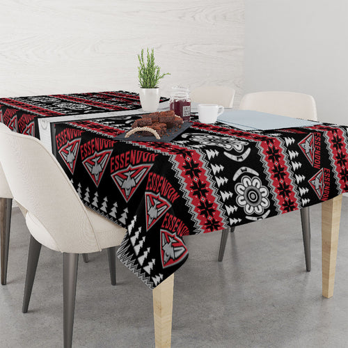 Essendon Football Christmas Tablecloth Aboriginal Seamless Cardigan Inspired