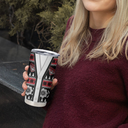 Essendon Football Christmas Tumbler Cup Aboriginal Seamless Cardigan Inspired
