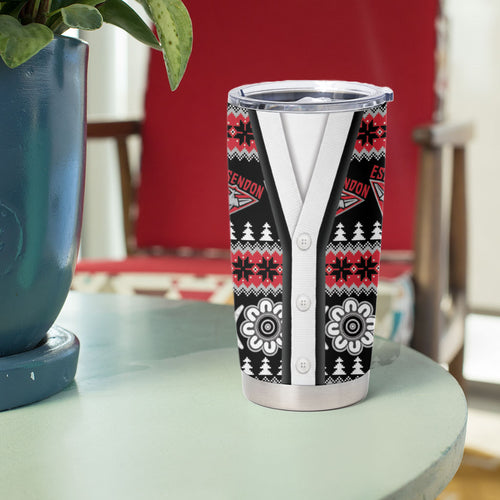 Essendon Football Christmas Tumbler Cup Aboriginal Seamless Cardigan Inspired
