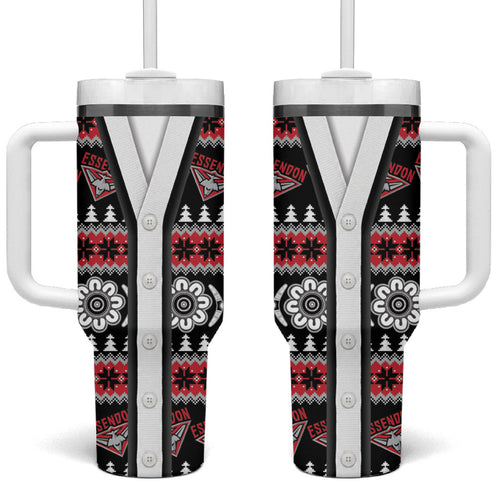 Essendon Football Christmas Tumbler With Handle Aboriginal Seamless Cardigan Inspired