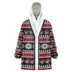 Essendon Football Christmas Wearable Blanket Hoodie Aboriginal Seamless Cardigan Inspired
