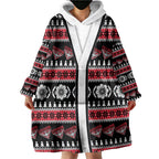 Essendon Football Christmas Wearable Blanket Hoodie Aboriginal Seamless Cardigan Inspired