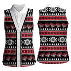 Essendon Football Christmas Women Sleeveless Polo Shirt Aboriginal Seamless Cardigan Inspired