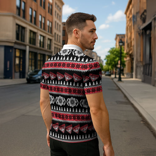 Essendon Football Christmas Zipper Polo Shirt Aboriginal Seamless Cardigan Inspired