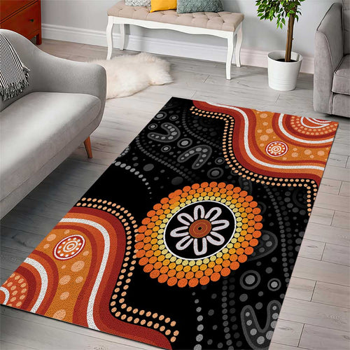 Australia Aboriginal Art Area Rug Indigenous Proud