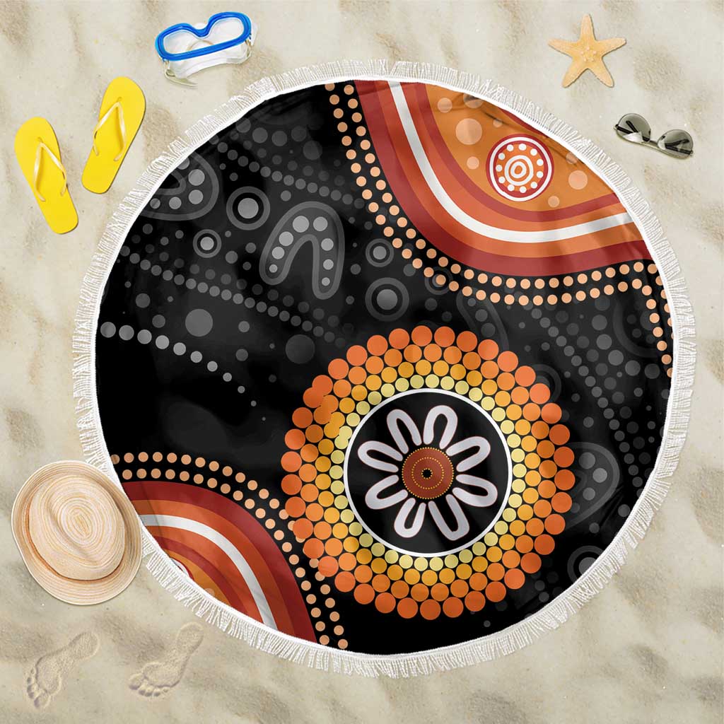 Australia Aboriginal Art Beach Blanket Indigenous Proud