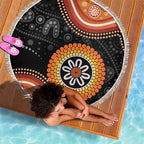 Australia Aboriginal Art Beach Blanket Indigenous Proud