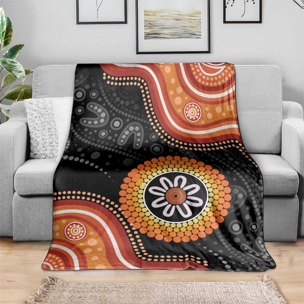 Australia Aboriginal Art Blanket Indigenous Proud