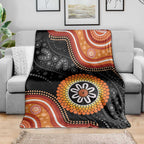Australia Aboriginal Art Blanket Indigenous Proud