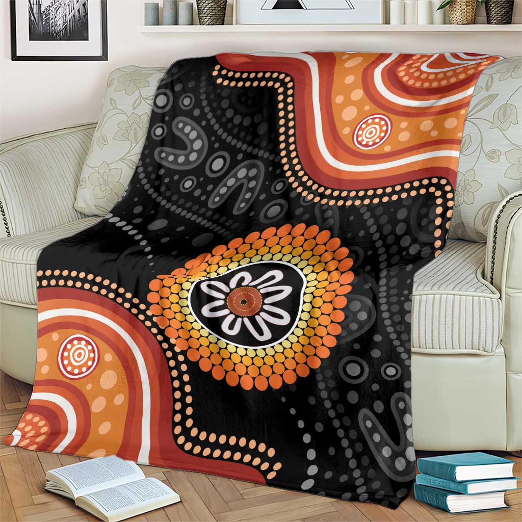 Australia Aboriginal Art Blanket Indigenous Proud