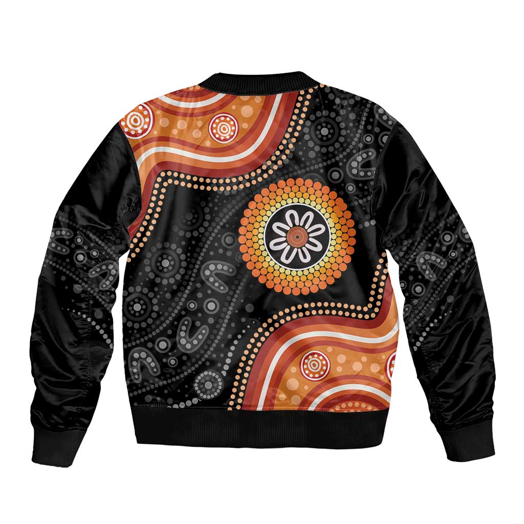 Australia Aboriginal Art Bomber Jacket Indigenous Proud