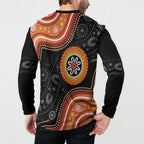 Australia Aboriginal Art Button Sweatshirt Indigenous Proud