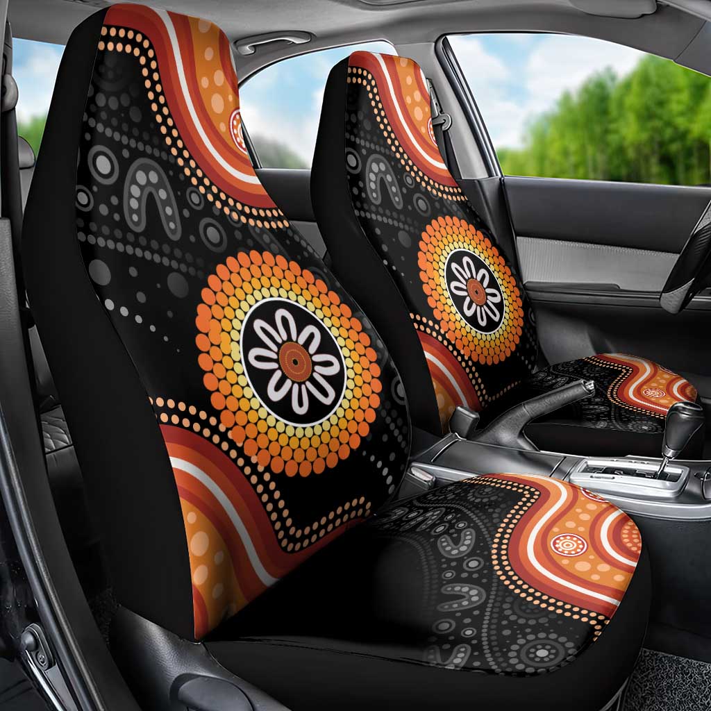 Australia Aboriginal Art Car Seat Cover Indigenous Proud