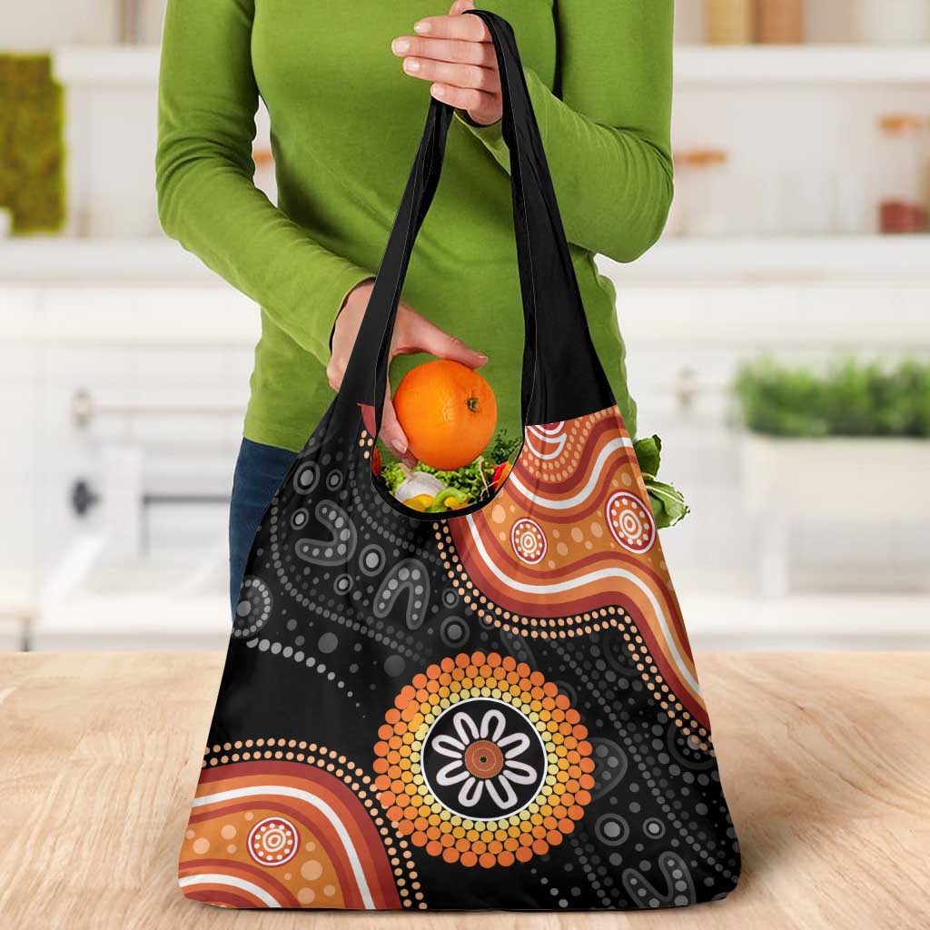 Australia Aboriginal Art Grocery Bag Indigenous Proud