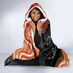 Australia Aboriginal Art Hooded Blanket Indigenous Proud