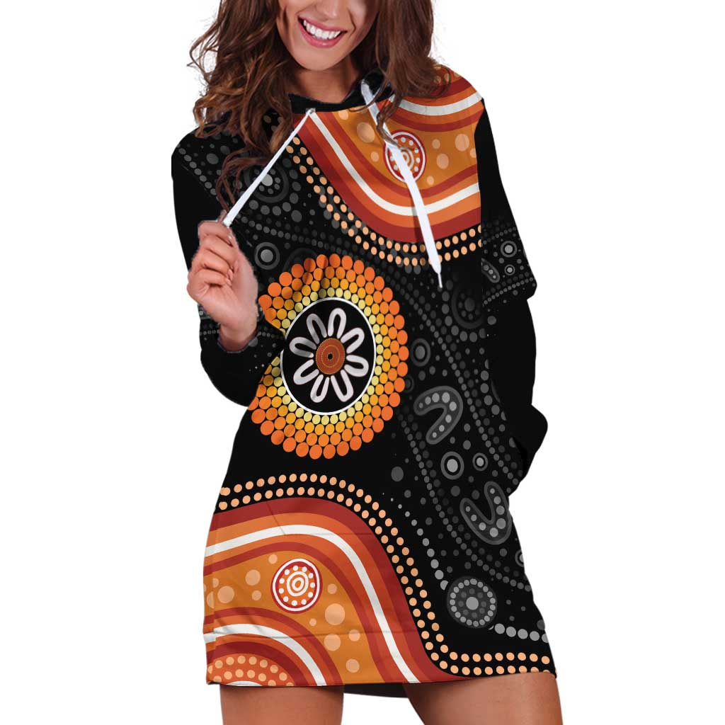 Australia Aboriginal Art Hoodie Dress Indigenous Proud